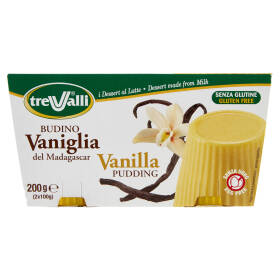 treValli i Dessert al Latte Budino Vaniglia del Madagascar 2 x 100 g