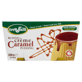 treValli i Dessert al Latte Budino crème Caramel 2 x 100 g