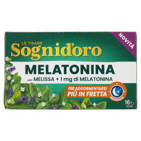 Sognid'oro le Tisane Melatonina con Melissa + 1mg di Melatonina bustine 16 x 2 g