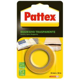 Pattex biadesivo trasparente 15mm x 10mt