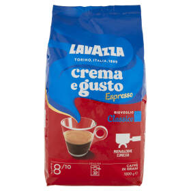 Lavazza Crema e Gusto Espresso Classico Caffè in Grani 1000 g