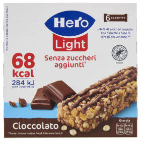 Hero Light Barrette Cioccolato 6 x 20 g