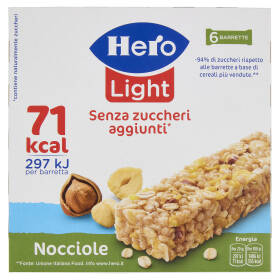 Hero Light Barrette Nocciole 6 x 20 g