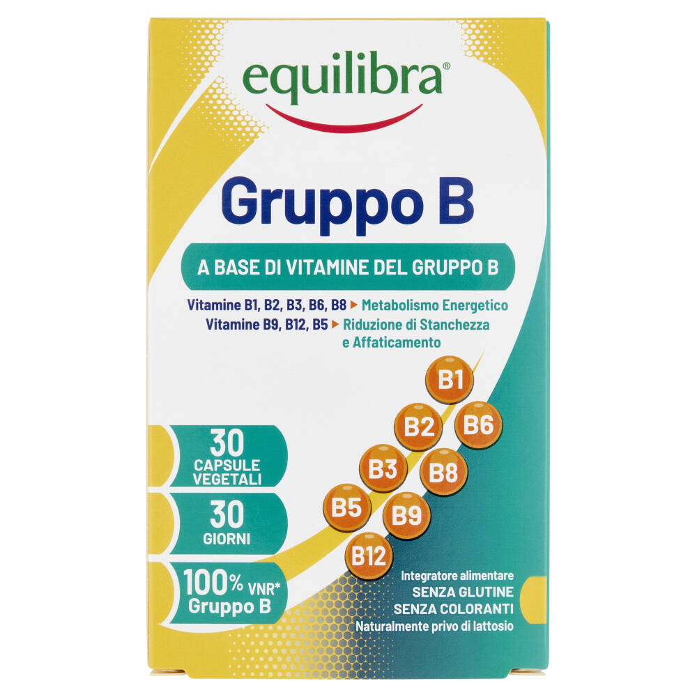 Equilibra Gruppo B A Base Di Vitamine Del Gruppo B 30 Capsule Vegetali ...