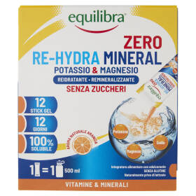 equilibra Re-Hydra Mineral Zero Potassio & Magnesio Stick Gel 12 x 30 ml