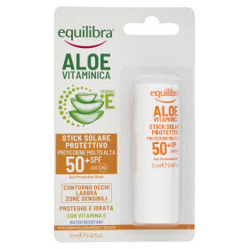 equilibra Aloe Vitaminica Stick Solare Protettivo Protezione Molto Alta 50⁺ SPF 12 ml