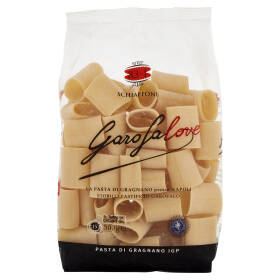 Mezzi paccheri rigati, Le Leggendarie, pasta di semola di grano duro, rummo,  500 g, pacchetto