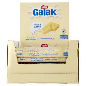 GALAK Barretta Cioccolato Bianco 36 Barrette da 40g (1,44kg)