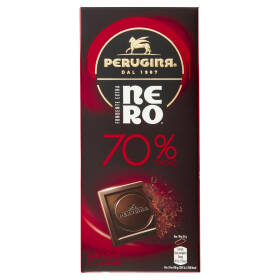 PERUGINA NERO Fondente Extra 70% Tavoletta Cioccolato Fondente 85g