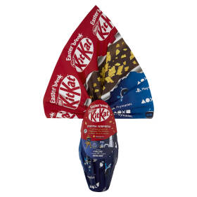 KITKAT Uovo di Pasqua Cioccolato al Latte con Wafer, Sorpresa e 1 KitKat Bunny 240g