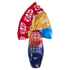 KITKAT Uovo di Pasqua Cioccolato al Latte al Caramello con Wafer, Sorpresa e 1 KitKat Bunny 240g