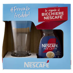 NESCAFÉ Per Latte Caffè Solubile Barattolo 100g + Bicchiere