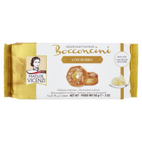 Pasticceria Matilde Vicenzi Bocconcini con Crema al Latte 100% Italiano e  Cioccolato Bianco 100 g