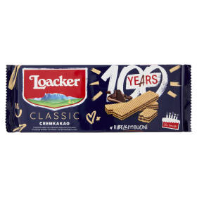 Loacker Classic Cremkakao Wafer con crema al Cioccolato e Cacao Nobile dell'Ecuador Wafers 175g