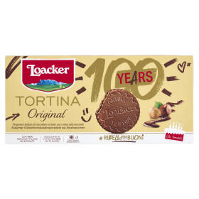 Loacker Tortina Original Wafer ricoperto di Cioccolato al Latte con crema di Nocciole Italiane 21gx3