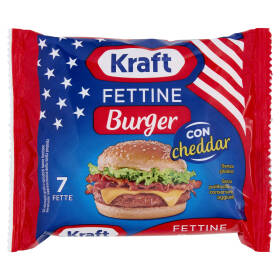 Kraft Fettine Burger con cheddar 7 Fette 175 g