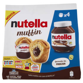 nutella muffin 4 pezzi 264 g