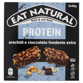 Eat Natural Protein arachidi e cioccolato fondente extra 3 x 40 g
