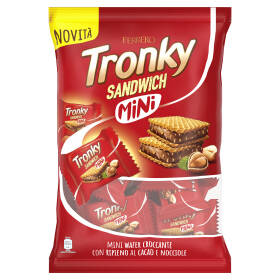 Ferrero Tronky Sandwich Mini - wafer croccante con ripieno al cacao e nocciole 170 g