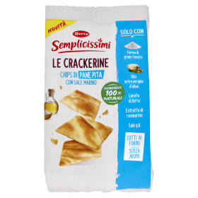 Doria Semplicissimi le Crackerine Chips di Pane Pita con Sale Marino 90 g