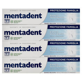 Mentadent Protezione Famiglia Bianco Quotidiano 4 x 75 ml