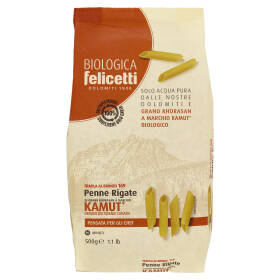 Felicetti Biologica Penne Rigate di Grano Khorasan a Marchio Kamut 500 g