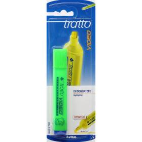 Evidenziatore tratto video colore verde extra fluo 1pz