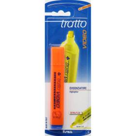Evidenziatore tratto video colore arancione extra fluo 1pz