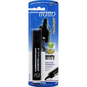 Pennarello indelebile colore nero tratto marker 1pz