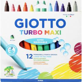 Giotto pennarelli turbo maxi astuccio 12 pezzi