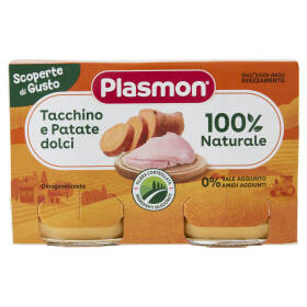 Plasmon Scoperte di Gusto Omogeneizzato Tacchino e Patate dolci 240 g