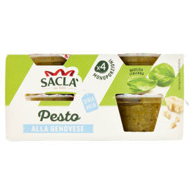 Saclà Pesto alla Genovese Senza Aglio 4 x 45 g