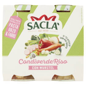 Saclà Condiverde Riso con Wurstel 2 x 290 g
