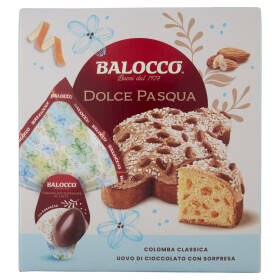 Balocco Dolce Pasqua Colomba Classica 750 g & Uovo di Cioccolato con Sorpresa 150 g