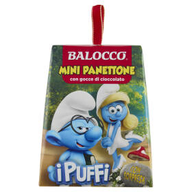 Balocco Mini Panettone con gocce di cioccolato i Puffi 90 g