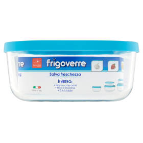 Contenitore ermetico in Vetro Frigoverre quadrato 15x15cm