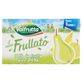 Valfrutta il nuovo Frullato 100% da frutta gusto Pera 3 x 125 ml