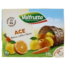 Valfrutta ACE Arancia, carota e limone 6 x 200 ml