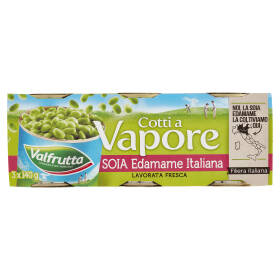 Valfrutta Cotti a Vapore Soia Edamame Italiana 3 x 140 g