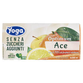 Yoga Optimum Senza Zuccheri Aggiunti* Ace 3 x 200 ml