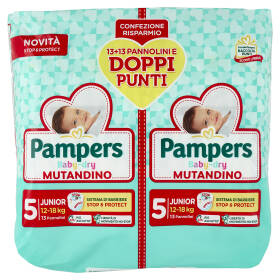 Pampers Baby-dry Mutandino Junior 13 + 13 pz