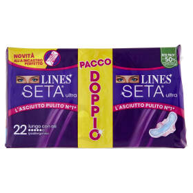 Lines Seta ultra lungo con ali 22 pz