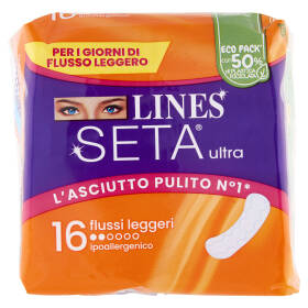 Lines Seta ultra flussi leggeri 16 pz