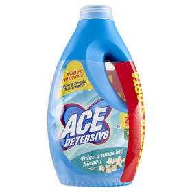 Ace Detersivo Talco e muschio bianco 2 x 27 Lavaggi 2 x 1350 ml