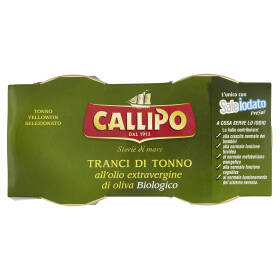 Callipo Tranci di Tonno all'olio extravergine di oliva Biologico 2 x 70 g