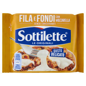 Sottilette Fila e Fondi con mozzarella - formaggio fuso a fette - 200 g