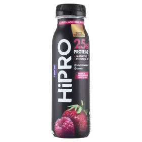 HiPRO Drink Fragola Lampone,25g Proteine,0% grassi,con Magnesio&Vit B9, senza lattosio, 300g