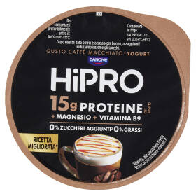 HiPRO Yogurt, 15g Proteine,0% Grassi,Caffè Macchiato,con Magnesio&Vit B9,basso in lattosio,160g