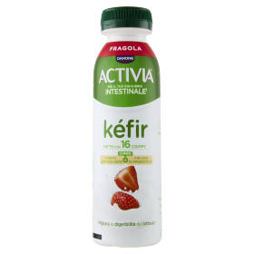 ACTIVIA Kéfir da bere, Gusto Fragola, l'unico con Autentici Lieviti e Probiotico Bifidus, 280g