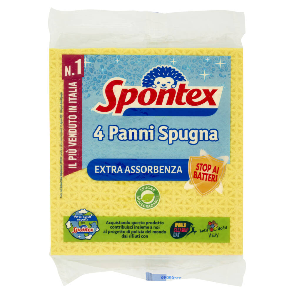 Spontex Panni Spugna X4 | NonPesa.it - Spesa Online